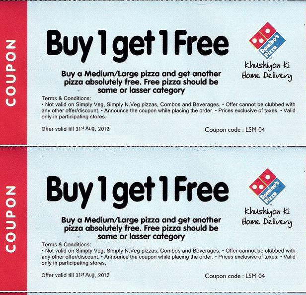 Dominos Coupons Printable 2012 2019