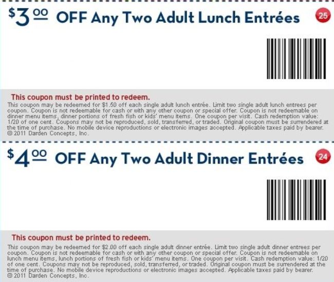 Red lobster coupons 2019