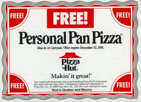 Pizza Hut Coupons and Pizza Hut printable coupons 2012 and 2013: Pizza Hut often offer coupons like this one.